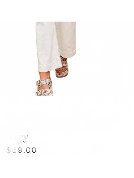 "The Icon By Risen" Check Measurements. Tummy-Slimming, Ivory Wide-Leg Jeans.... - Picture 2 of 12